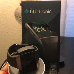 Fitbit Iconic with charging station